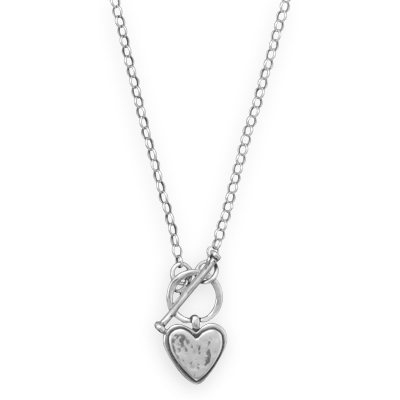 18" Heart Toggle Necklace