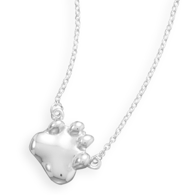 16" Paw Print Necklace