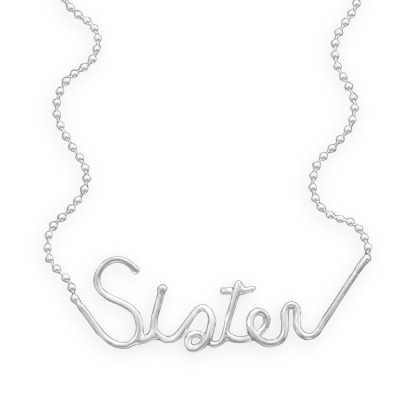 18" "Sister" Necklace
