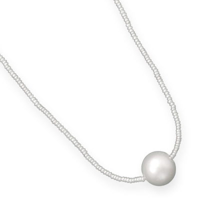 16" + 1" Cultured Freshwater Pearl Necklace
