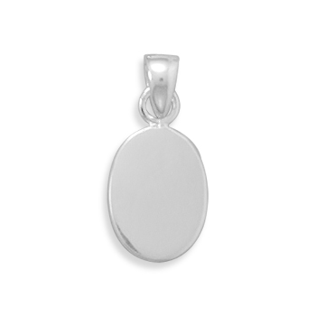 Small Oval Engravable Tag