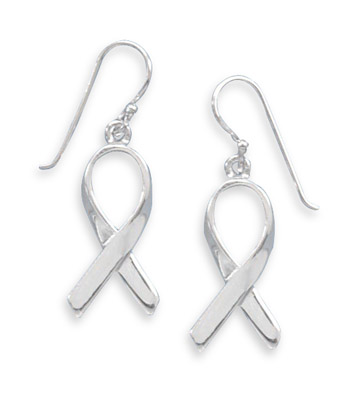 Awareness Ribbon French Wire Earrings