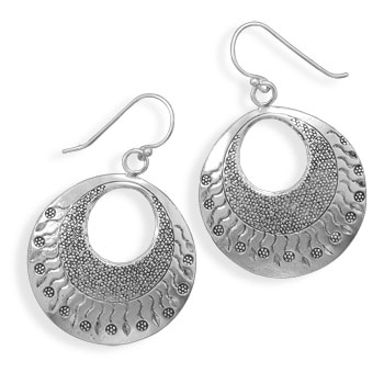 Dot and Wave Design Earrings