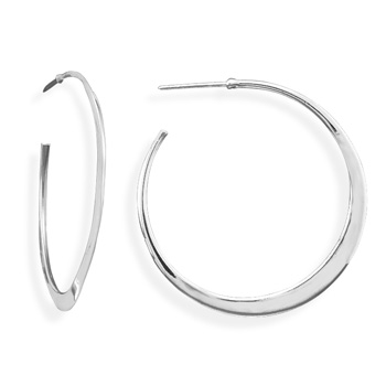 Flat Tapered 3/4 Hoops