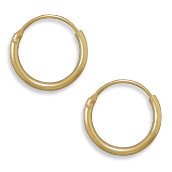 12/20 Gold Filled 1mm x 13mm Hoops