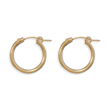 12/20 Gold Filled 2mm x 19mm Hoops