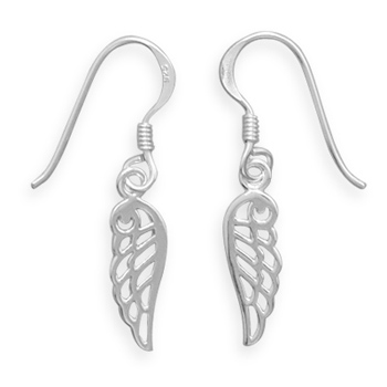 Polished Angel Wing Earrings