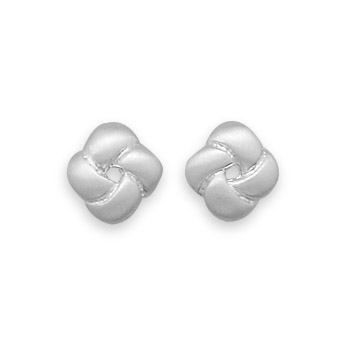Brushed Love Knot Earrings
