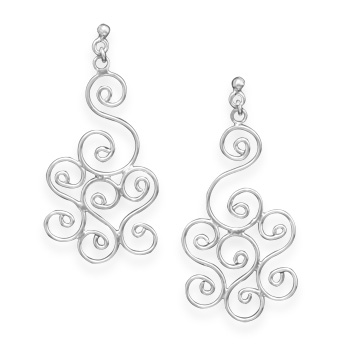 Swirl Design Earrings