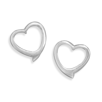 Cut Out Heart Earrings