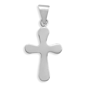 Cross Pendant with Rounded Ends