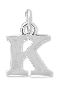 Greek Alphabet Letter Charm - Kappa