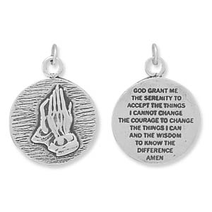 Reversible Charm with Praying Hands and Prayer
