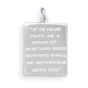 Mustard Seed Quote Pendant