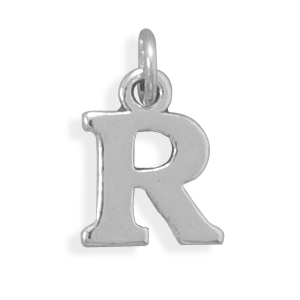 Oxidized "R" Charm