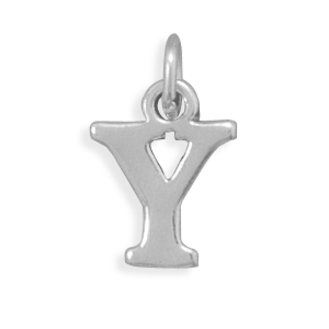 Oxidized "Y" Charm