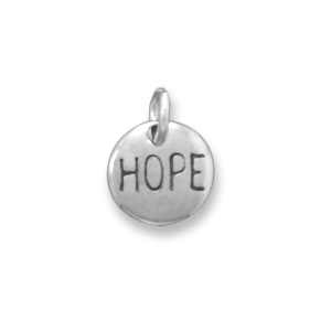 Oxidized "Hope" Charm