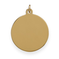 14/20 Gold Filled Large Round Engravable Tag