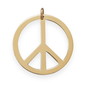14/20 Gold Filled Peace Sign Pendant