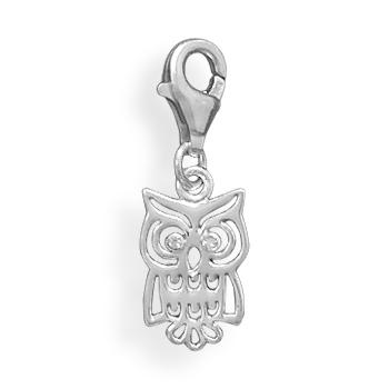 Owl Charm with Lobster Clasp