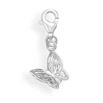 Cut Out Butterfly Charm with Lobster Clasp