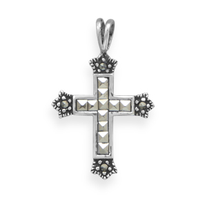 Marcasite Cross Pendant