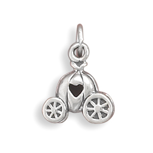 Pumpkin Carriage with Heart Charm