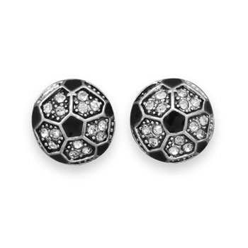 Crystal Soccer Ball Fashion Earrings