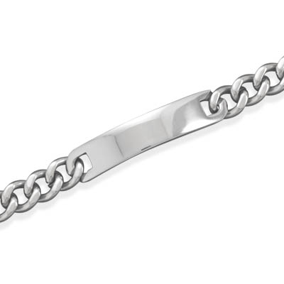 9" Stainless Steel ID Bracelet with Magnets