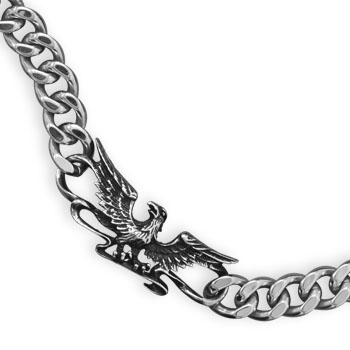 8.5" Stainless Steel Eagle Men's Bracelet