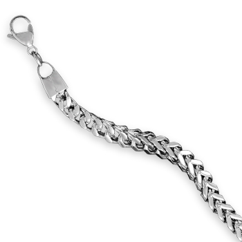 9" Stainless Steel Franco Chain Bracelet
