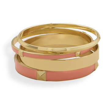 Pink Bangle Fashion Bracelet Set