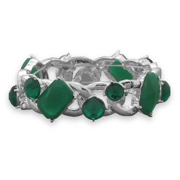 Green Fashion Stretch Bracelet