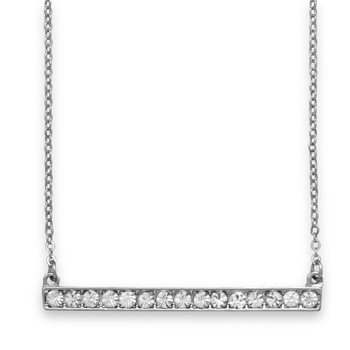 16" + 3" Crystal Bar Fashion Necklace