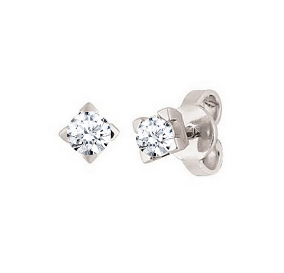 Italian Diamond Stud Earrings 1/5CT