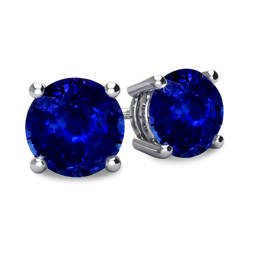 Sapphire Earrings Studs