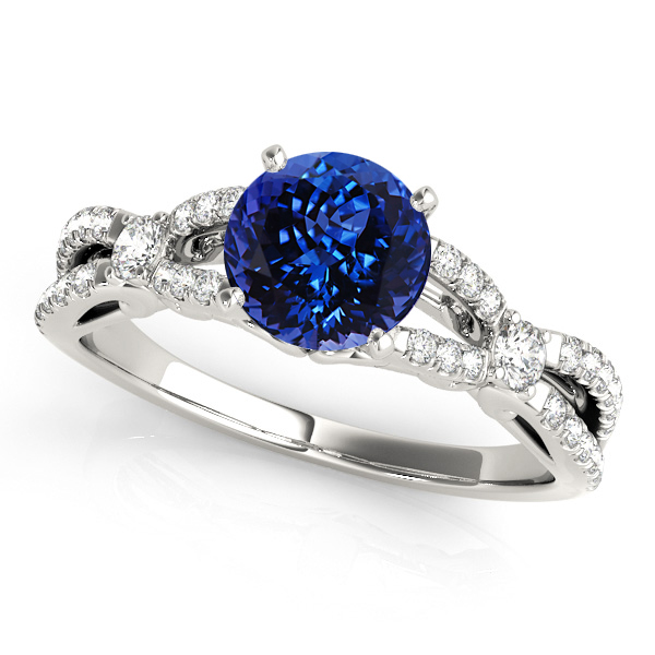 Exclusive Infinity Tanzanite Engagement Ring