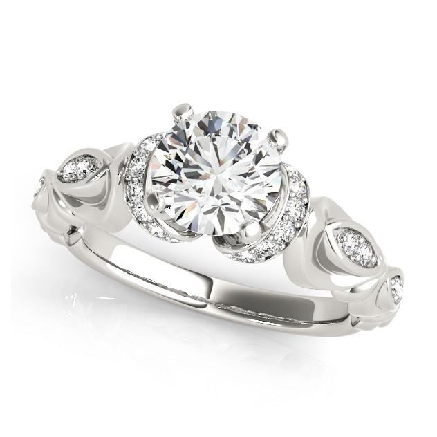 Daring Infinity Diamond Wedding Set w/ 2 Accent Stone Rings
